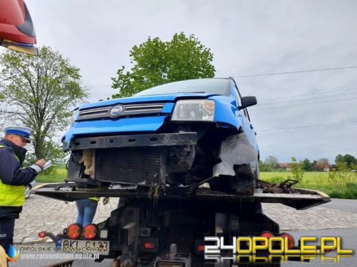 Wypadek w gminie Wołczyn. Poszkodowana kobieta w ciąży