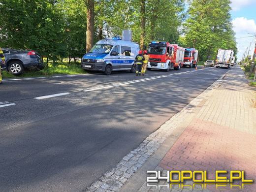 Samochód osobowy wypadł z drogi w Grodźcu