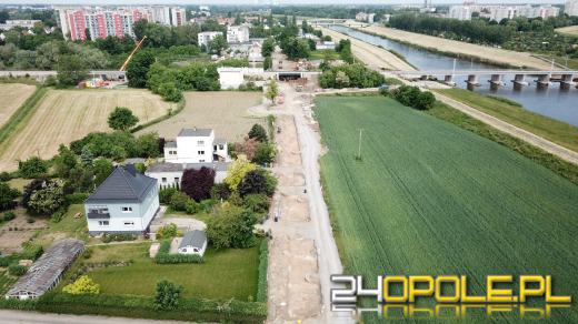 Trwają prace na ulicy Krapkowickiej. Utrudnienia potrwają jeszcze rok