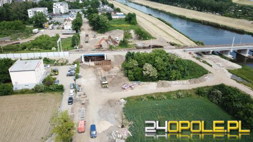 Trwają prace na ulicy Krapkowickiej. Utrudnienia potrwają jeszcze rok