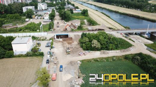 Trwają prace na ulicy Krapkowickiej. Utrudnienia potrwają jeszcze rok