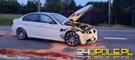 Zderzenie dwóch samochodów osobowych w Bukowie Śląskiej