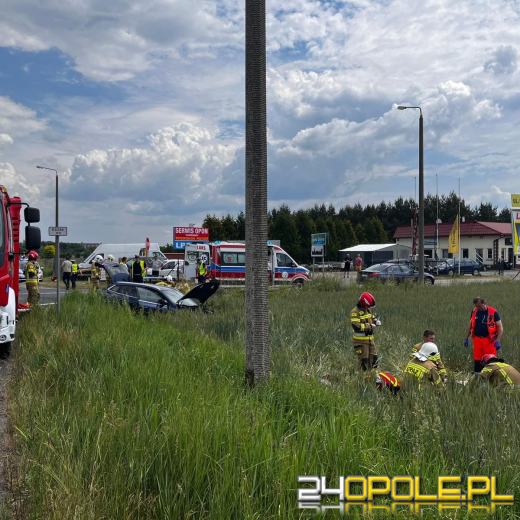 Wypadek z udziałem jednośladu w powiecie kluczborskim. Lądował LPR