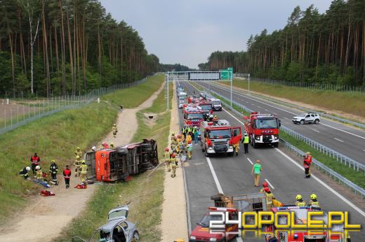 Wielkie ćwiczenia na budowanej obwodnicy Olesna