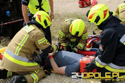 Wielkie ćwiczenia na budowanej obwodnicy Olesna