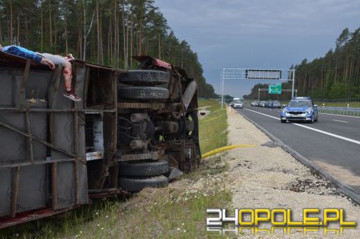 Wielkie ćwiczenia na budowanej obwodnicy Olesna