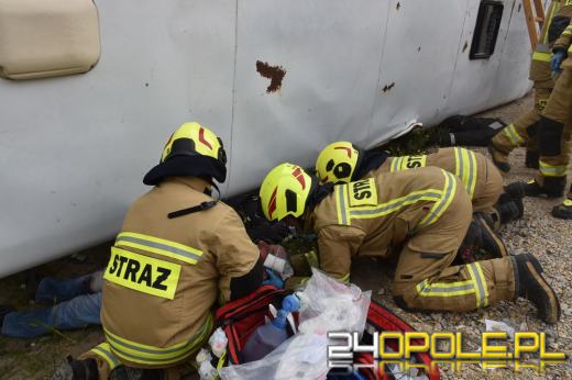 Wielkie ćwiczenia na budowanej obwodnicy Olesna