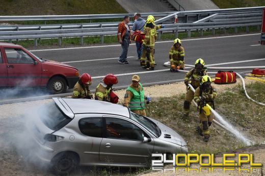 Wielkie ćwiczenia na budowanej obwodnicy Olesna