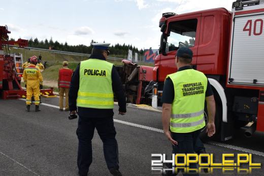 Wielkie ćwiczenia na budowanej obwodnicy Olesna