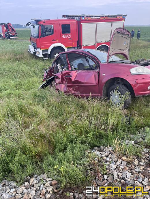 Kierująca osobówką wjechała pod szynobus w powicie brzeskim