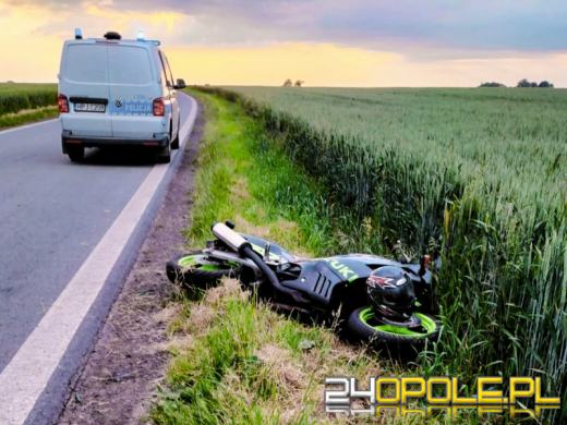 Nietrzeźwy motocyklista w rękach policjantów