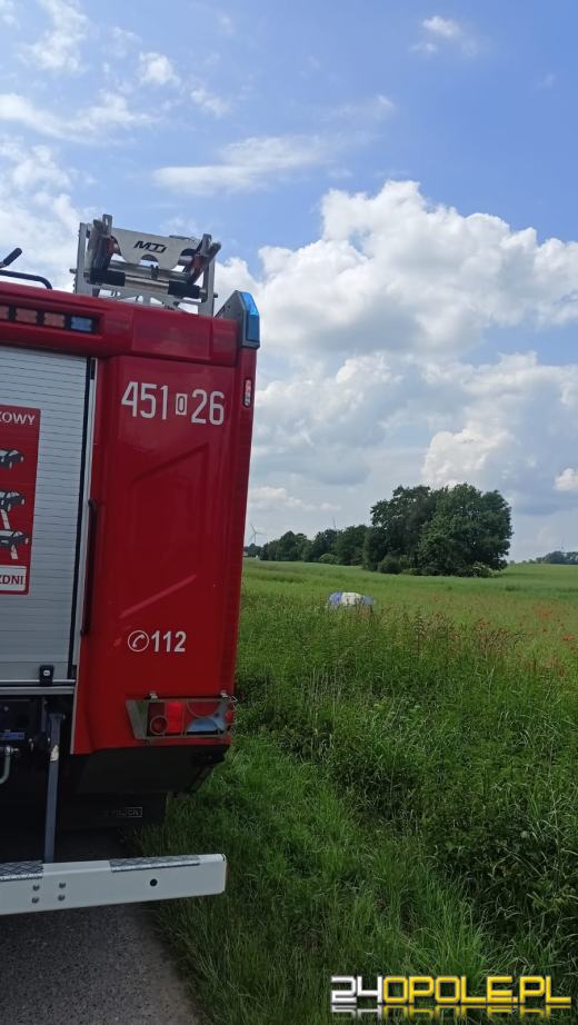 Dachowanie w powiecie namysłowskim. Ranna kobieta trafiła do szpitala