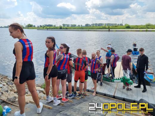 Regaty smoczych łodzi zdominowały festyn w Opolu-Groszowicach