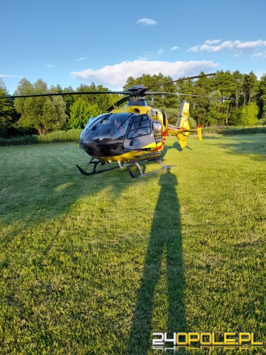 Dwulatek spadł ze zjeżdżalni. Wezwano śmigłowiec LPR