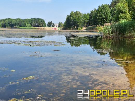 Jezioro średnie w Turawie kwitnie. Trwają prace na wodzie