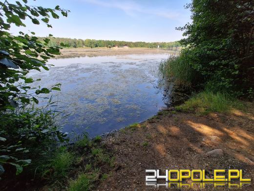 Jezioro średnie w Turawie kwitnie. Trwają prace na wodzie