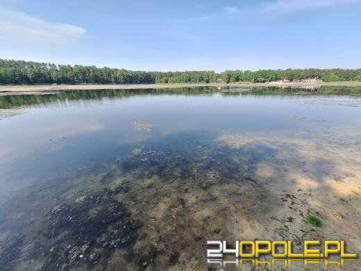 Jezioro średnie w Turawie kwitnie. Trwają prace na wodzie