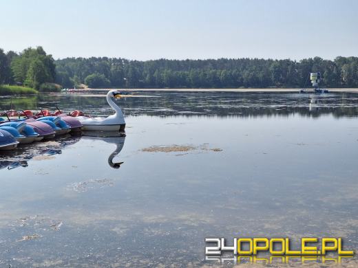 Jezioro średnie w Turawie kwitnie. Trwają prace na wodzie