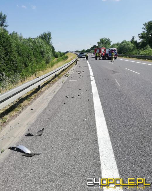 Wypadek 3 samochodów osobowych na obwodnicy Kędzierzyna-Koźla