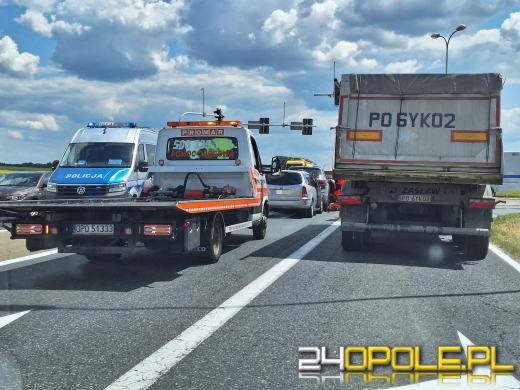Utrudnienia na wjeździe na obwodnicę Opola. Doszło do zderzenia pojazdów