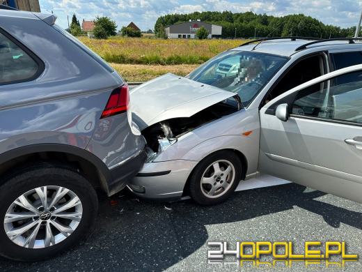 Utrudnienia na wjeździe na obwodnicę Opola. Doszło do zderzenia pojazdów