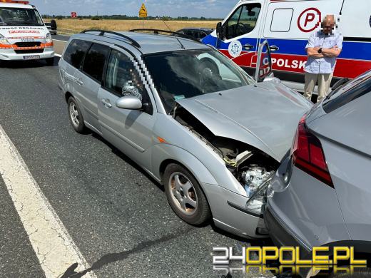 Utrudnienia na wjeździe na obwodnicę Opola. Doszło do zderzenia pojazdów