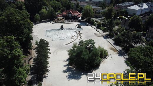 Trwa remont Stawu Zamkowego i fontanny