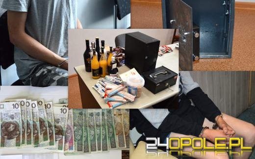 Zatrzymani za włamania, ich łupem padły słodycze, alkohol, pieniądze oi sprzęt elektroniczny