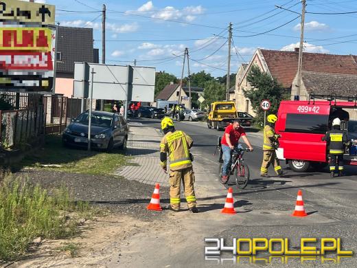 Wypadek w Strzelcach Opolskich spowodował duże utrudnienia dla kierowców
