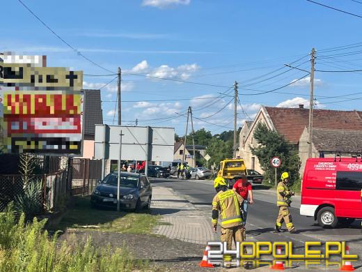 Wypadek w Strzelcach Opolskich spowodował duże utrudnienia dla kierowców
