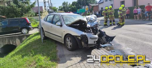 Wypadek w Strzelcach Opolskich spowodował duże utrudnienia dla kierowców