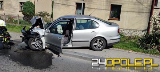 Wypadek w Strzelcach Opolskich spowodował duże utrudnienia dla kierowców