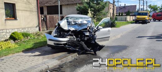 Wypadek w Strzelcach Opolskich spowodował duże utrudnienia dla kierowców