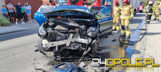 Wypadek w Strzelcach Opolskich spowodował duże utrudnienia dla kierowców