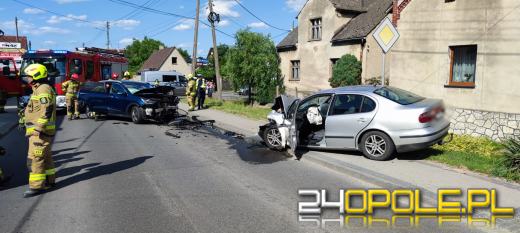 Wypadek w Strzelcach Opolskich spowodował duże utrudnienia dla kierowców