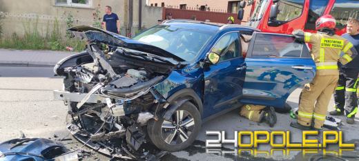 Wypadek w Strzelcach Opolskich spowodował duże utrudnienia dla kierowców