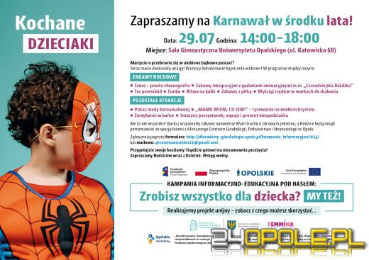 Karnawał w Środku Lata: Bajkowy Bal dla Najmłodszych w Opolu