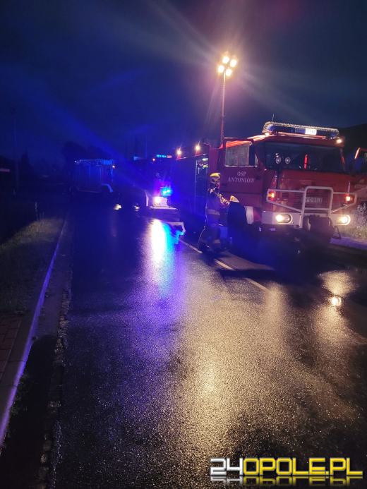 Samochód wypadł z drogi i uderzył w słup