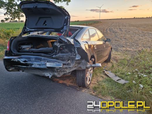 Wypadek 2 samochodów osobowych na trasie Jakubowice-Krzyków