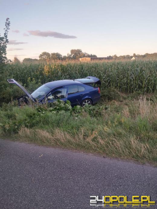 Wypadek 2 samochodów osobowych na trasie Jakubowice-Krzyków
