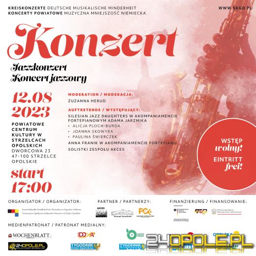 12 sierpnia odbędzie się koncert powiatowy w stylu jazzowym