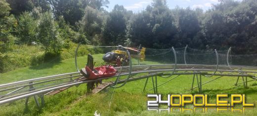 Wypadek na grawitacyjnej zjeżdżalni w Górze św. Anny