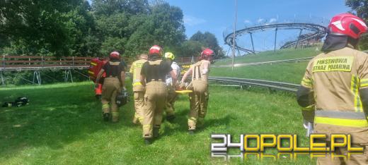 Wypadek na grawitacyjnej zjeżdżalni w Górze św. Anny