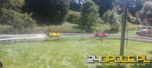 Wypadek na grawitacyjnej zjeżdżalni w Górze św. Anny