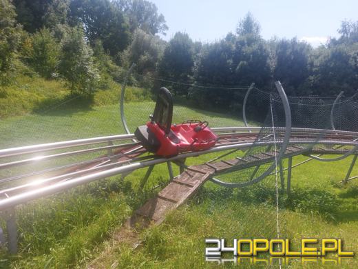 Wypadek na grawitacyjnej zjeżdżalni w Górze św. Anny