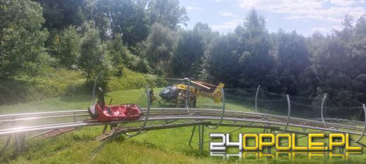 Wypadek na grawitacyjnej zjeżdżalni w Górze św. Anny