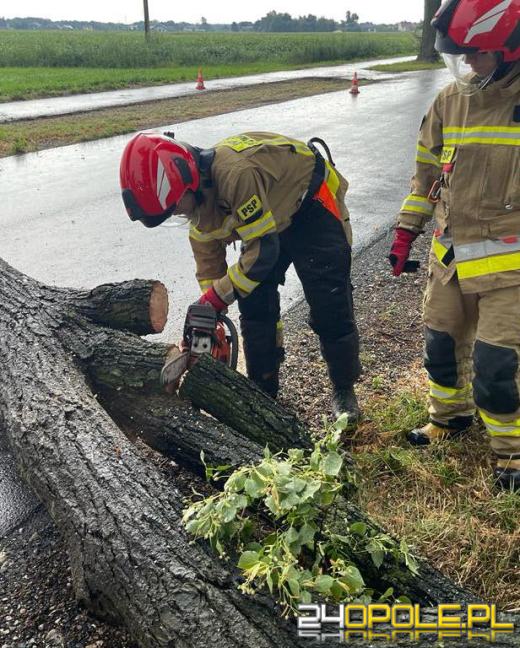 Kolejny front burzowy nad Opolszczyzną. Jeszcze więcej pracy strażaków