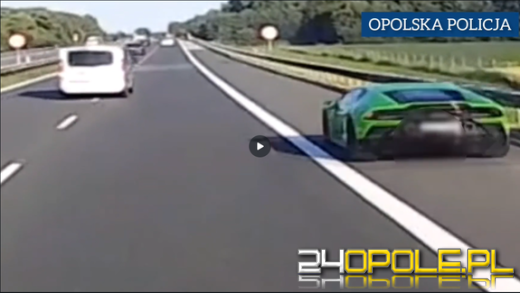 Zielone lamborghini wciąż grasuje po drogach. Policja coraz bliżej ukarania kierowcy