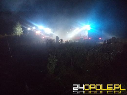 Pożar opuszczonej stodoły w miejscowości Wąsice