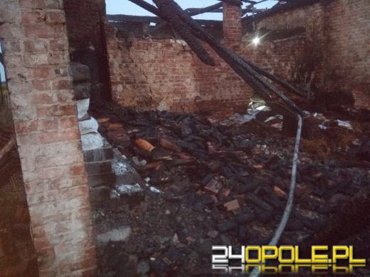 Pożar opuszczonej stodoły w miejscowości Wąsice